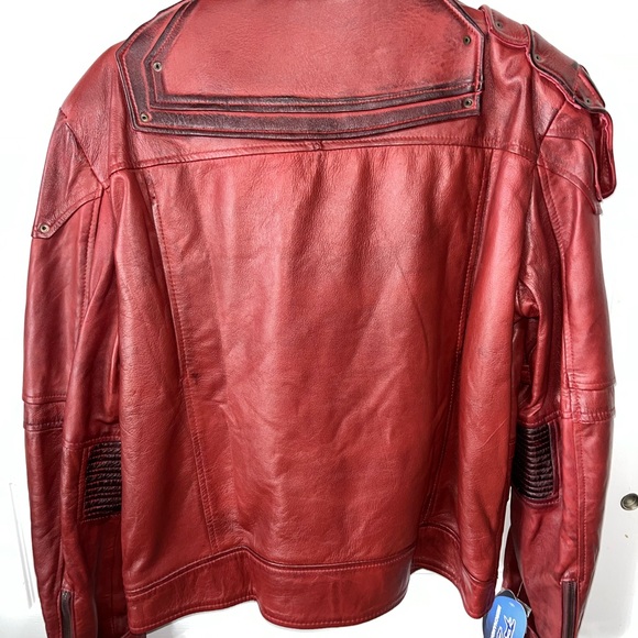 Star Lord genuine leather Jacket NWT Men’s Large - Picture 10 of 12